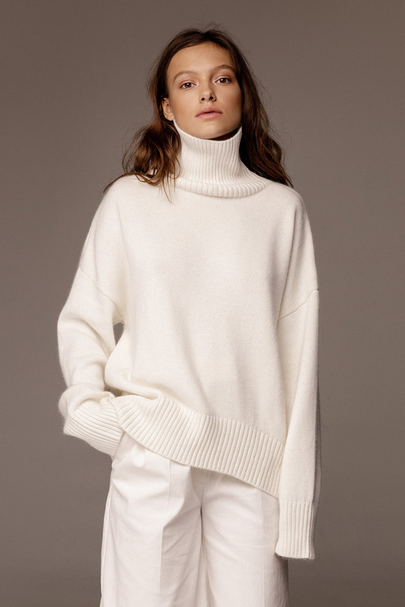 Casual Oversized Turtleneck Sweater