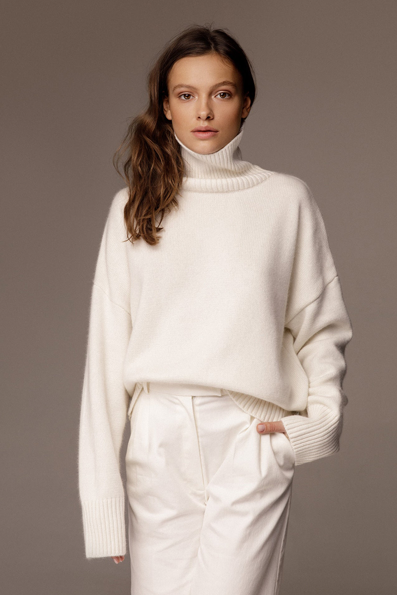 Casual Oversized Turtleneck Sweater