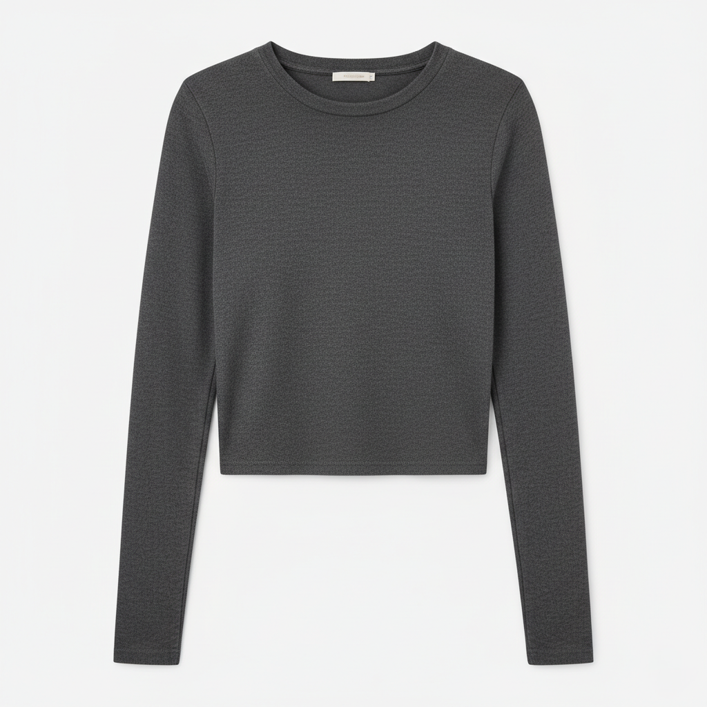 Amélie Slim Fitted Long Sleeve Crop Jumper