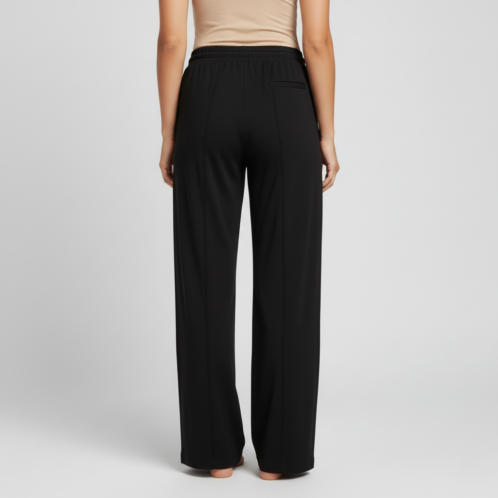 Anna Relaxed Wide-Leg Drawstring Trousers