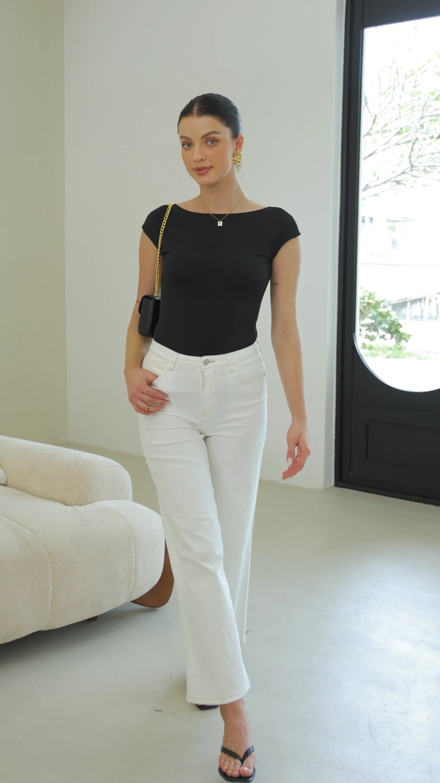 The Oslo - Backless Short Sleeve Shirt