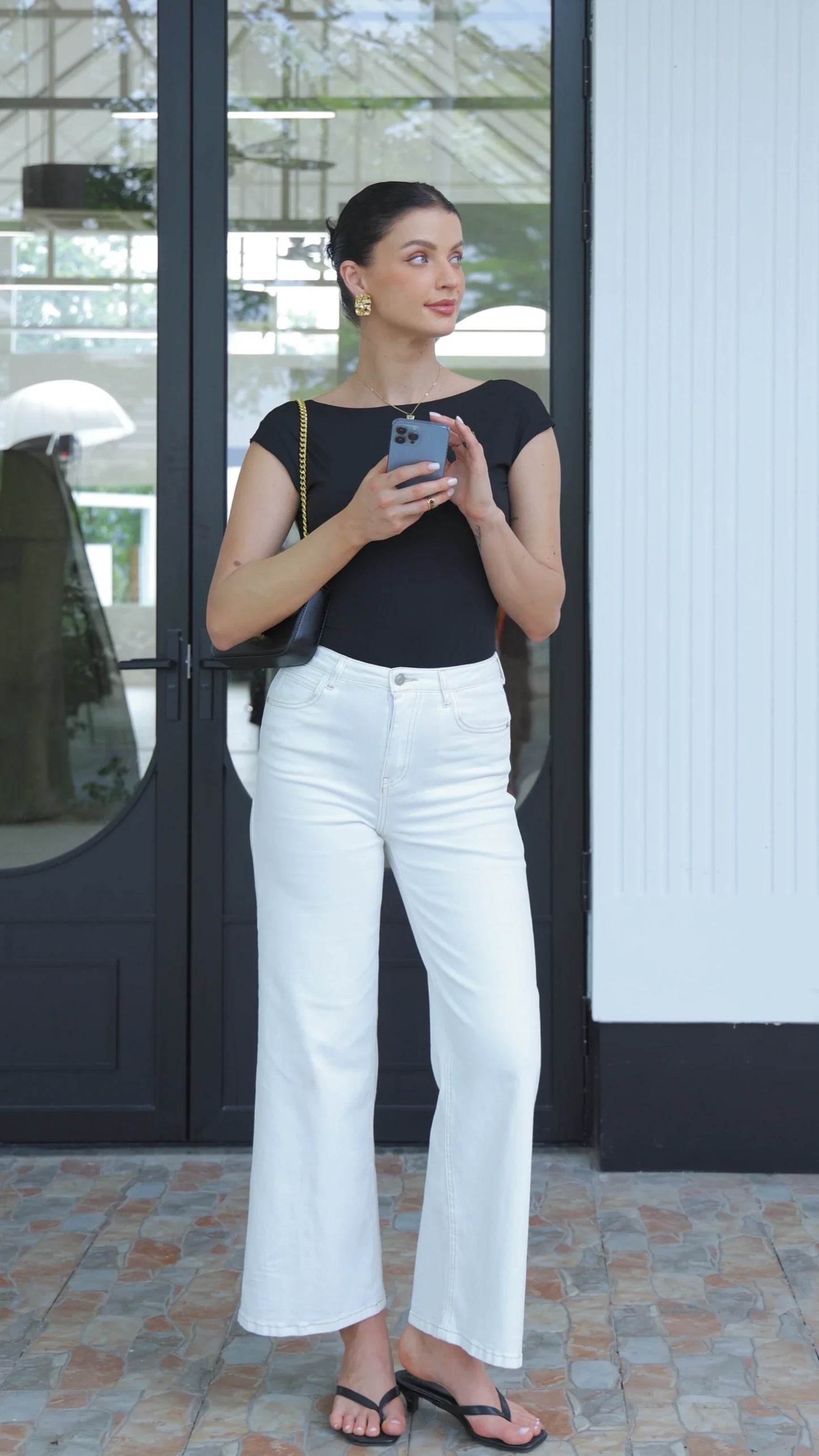 The Oslo - Backless Short Sleeve Shirt
