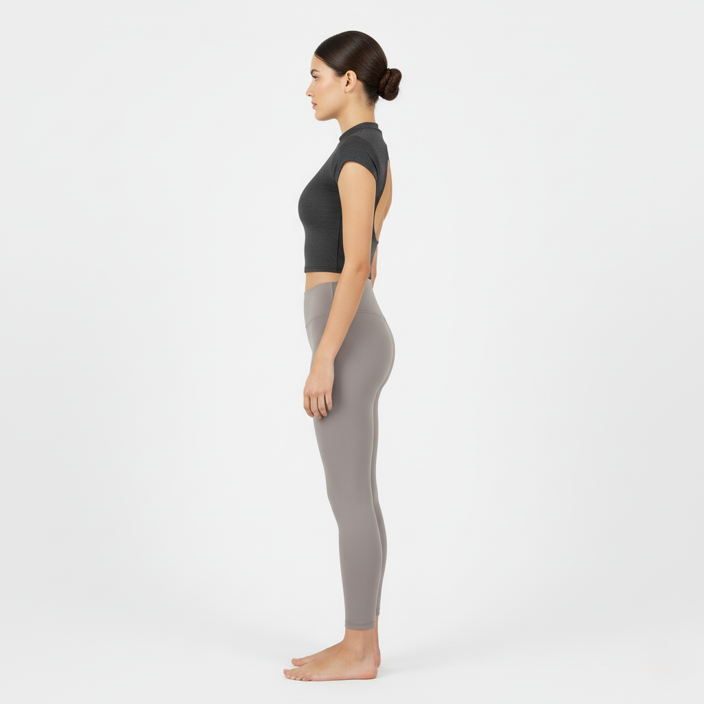 Léa Open-Back Fitted Crop Top