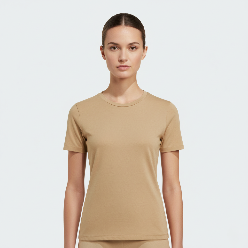 Léa Slim-Fit Crew Neck Short-Sleeve Top