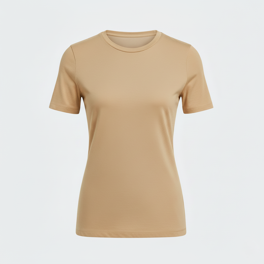 Léa Slim-Fit Crew Neck Short-Sleeve Top