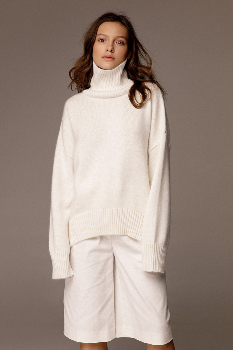 Casual Oversized Turtleneck Sweater