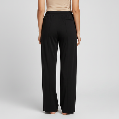 Anna Relaxed Wide-Leg Drawstring Trousers