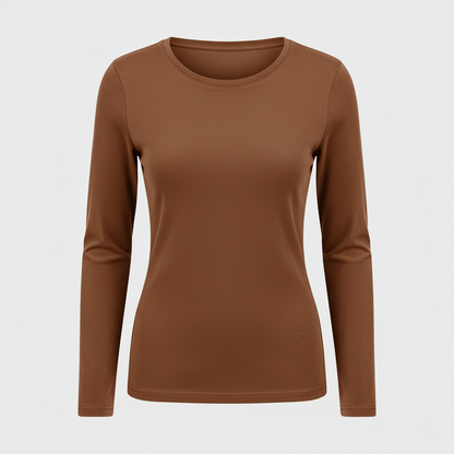 Anna Soft-Touch Long Sleeve Round Neck Top