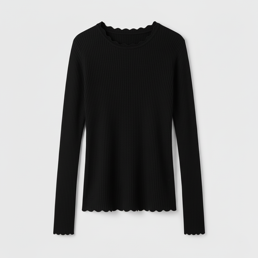 Claire Ribbed Long Sleeve Jumper