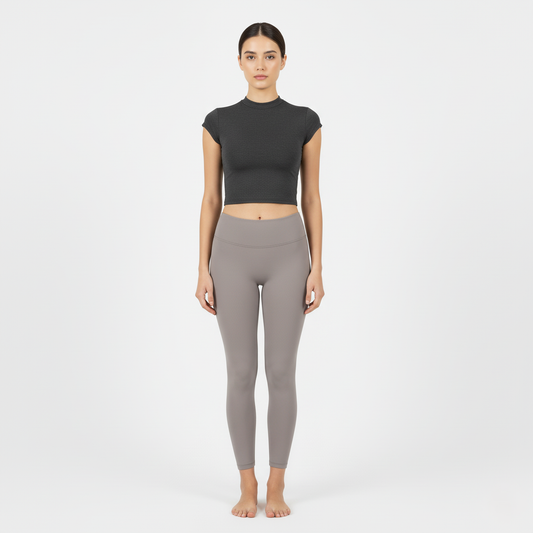 Léa Open-Back Fitted Crop Top