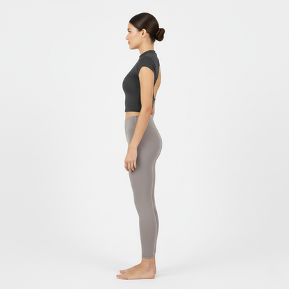 Léa Open-Back Fitted Crop Top