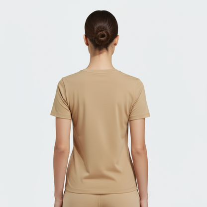 Léa Slim-Fit Crew Neck Short-Sleeve Top