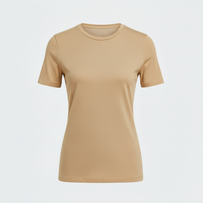 Léa Slim-Fit Crew Neck Short-Sleeve Top