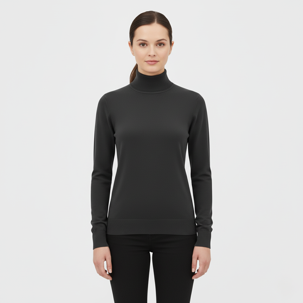 Sophie Slim High Collar Pullover Sweater