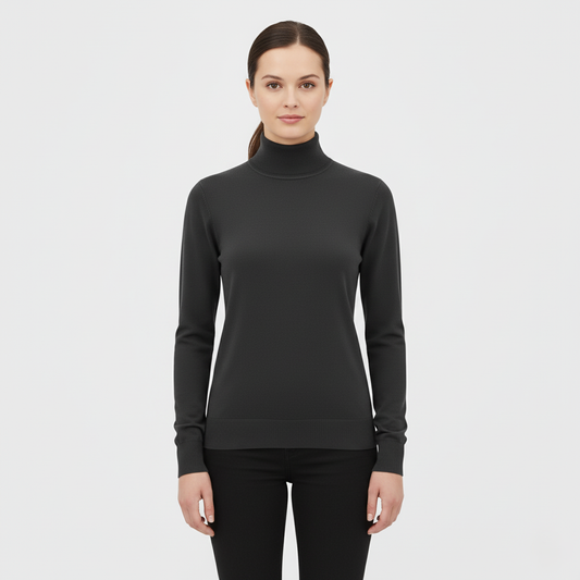 Sophie Slim High Collar Pullover Sweater