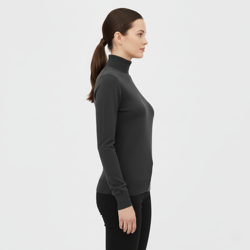 Sophie Slim High Collar Pullover Sweater